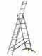 Hailo Hobbylot AL405HHL, 3x7 gradini, 4.07 m - Scala in alluminio - Altezza stimata operativa 4.96 m