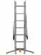 Hailo Hobbylot AL405HHL, 3x7 gradini, 4.07 m - Scala in alluminio - Altezza stimata operativa 4.96 m