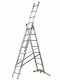 Gierre Hailo Hobbylot AL410GLIM, 3x8 gradini, 4.90 m - Scala in alluminio - Altezza stimata operativa 5.90 m