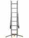 Gierre Hailo Hobbylot AL410GLIM, 3x8 gradini, 4.90 m - Scala in alluminio - Altezza stimata operativa 5.90 m