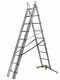 Gierre G-LEVEL AL415GL, 3x9 gradini, 5.48 m - Scala in alluminio - Altezza stimata operativa 6.31 m