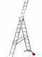 Gierre G-LEVEL AL415GL, 3x9 gradini, 5.48 m - Scala in alluminio - Altezza stimata operativa 6.31 m