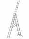 Gierre G-LEVEL AL435GL, 3x11 gradini, 6.90 m - Scala in alluminio - Altezza stimata operativa 7.60 m