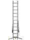 Gierre G-LEVEL AL435GL, 3x11 gradini, 6.90 m - Scala in alluminio - Altezza stimata operativa 7.60 m