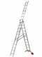 Gierre G-LEVEL AL435GL, 3x11 gradini, 6.90 m - Scala in alluminio - Altezza stimata operativa 7.60 m