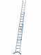 OUTLET - DIFETTI ESTETICI - Facal Super Prima, 10+11+11 gradini, 8.10 metri - Scala in alluminio con fune