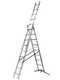 OUTLET - PICCOLI DIFETTI ESTETICI - Gierre Hailo Hobbylot, 3x9 gradini, altezza 5.4 mt - Scala in alluminio