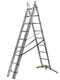 OUTLET - PICCOLI DIFETTI ESTETICI - Gierre Hailo Hobbylot, 3x9 gradini, altezza 5.4 mt - Scala in alluminio