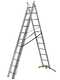 OUTLET - DIFETTI ESTETICI - Gierre Hailo Hobbylot, 3x11 gradini, altezza 6.9 mt - Scala in alluminio