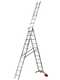 OUTLET - DIFETTI ESTETICI - Gierre Hailo Hobbylot, 3x11 gradini, altezza 6.9 mt - Scala in alluminio