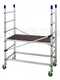 OUTLET - DIFETTI ESTETICI - Facal Alto 410 - Trabattello professionale in alluminio - 4 ruote frenanti - Altezza 4,10m