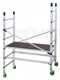 OUTLET - DIFETTI ESTETICI - Facal Alto 410 - Trabattello professionale in alluminio - 4 ruote frenanti - Altezza 4,10m