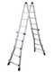 OUTLET - PICCOLI DIFETTI ESTETICI - Facal Briko Blu, 2x10 gradini, 5.12 mt - Scala in alluminio telescopica