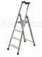 Facal Quadra 50/4 Tecnoscala, 4 gradini, 1.62 mt - Scalandrino in alluminio con cavalletto