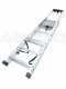 Facal Quadra Q50/5 Tecnoscala, 5 gradini, 1.72 m - Scalandrino in alluminio con cavalletto - Altezza stimata operativa 2.92 m