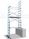 OUTLET - PICCOLI DIFETTI ESTETICI - Facal Pinna Clic - Trabattello in alluminio - Due alzate - Zoppo per scale - Altezza 3,65m
