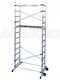 OUTLET - PICCOLI DIFETTI ESTETICI - Facal Pinna Clic - Trabattello in alluminio - Due alzate - Zoppo per scale - Altezza 3,65m