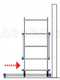 OUTLET - PICCOLI DIFETTI ESTETICI - Facal Pinna Clic - Trabattello in alluminio - Due alzate - Zoppo per scale - Altezza 3,65m