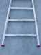 Scala agricola conica professionale in alluminio S110L12, 12 gradini, 3.45 m - Altezza stimata operativa 4.45 m
