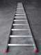 Scala agricola conica professionale in alluminio S110L14, 14 gradini, 4 m - Altezza stimata operativa 5 m