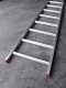 Scala agricola conica professionale in alluminio S110L14, 14 gradini, 4 m - Altezza stimata operativa 5 m