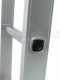 Gierre Peppina AM010 - 2x8 gradini, 3.82 m - Scala in acciaio+alluminio telescopica - Altezza stimata operativa 4.82 m