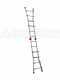 Gierre Peppina AL004, 2x10 gradini, 4.85 m - Scala in alluminio telescopica - Altezza stimata operativa 5.85 m