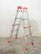 Gierre Peppina AL010, 2x6 gradini, 2.75 mt - Scala telescopica in acciaio - Altezza stimata operativa 3.71 m