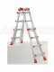 Gierre Peppina AL010, 2x6 gradini, 2.77 m - Scala telescopica in alluminio - Altezza stimata operativa 3.77 m