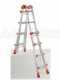 Gierre Peppina AL020, 2x8 gradini, 3.82 m - Scala telescopica in alluminio - Altezza stimata operativa 4.82 m