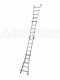 Gierre Peppina AL030, 2x9 gradini, 4.34 m - Scala telescopica in alluminio - Altezza stimata operativa 5.34 m