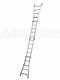 Gierre Peppina AL040, 2x10 gradini, 4.86 m - Scala telescopica in alluminio - Altezza stimata operativa 5.86 m
