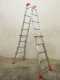 Gierre Peppina AL040, 2x10 gradini, 4.86 m - Scala telescopica in alluminio - Altezza stimata operativa 5.86 m
