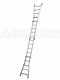 Gierre Peppina AL060, 2x12 gradini, 5.90 m - Scala telescopica in alluminio - Altezza stimata operativa 6.90 m