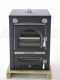 Forno a legna da incasso Nuovo Minimus 50 Inc in acciaio - 3 piani