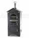 Forno a legna da esterno Medius 80 EXT in acciaio - Ventilato con tetto in INOX