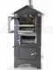 Forno a legna da esterno Medius 80 EXT in acciaio - Ventilato con tetto in INOX