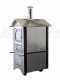 Forno a legna da esterno Medius 80 EXT in acciaio - Ventilato con tetto in INOX