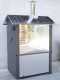 Forno a legna da esterno Medius Plus 100 EXT in acciaio - Ventilato con tetto in INOX