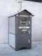 Forno a legna da esterno Medius Plus 100 EXT in acciaio - Ventilato con tetto in INOX
