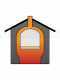 Forno a legna da esterno Medius Plus 100 EXT in acciaio - Ventilato con tetto in INOX