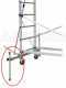 Facal Alto 410 - Trabattello professionale in alluminio - 4 ruote frenanti - Altezza 4,10m