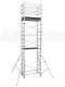 Facal Alto 620 - Trabattello professionale in alluminio - 4 ruote frenanti - Altezza 6,20m