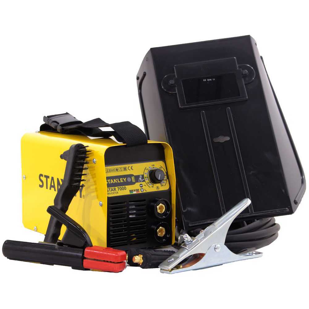 Stanley STNW61437 Saldatrice Inverter MMA 160A – 230V, 10-160A, Con Valigetta, Peso 4.9kg, Per Elettrodi Da 1.6 A 4mm - 2