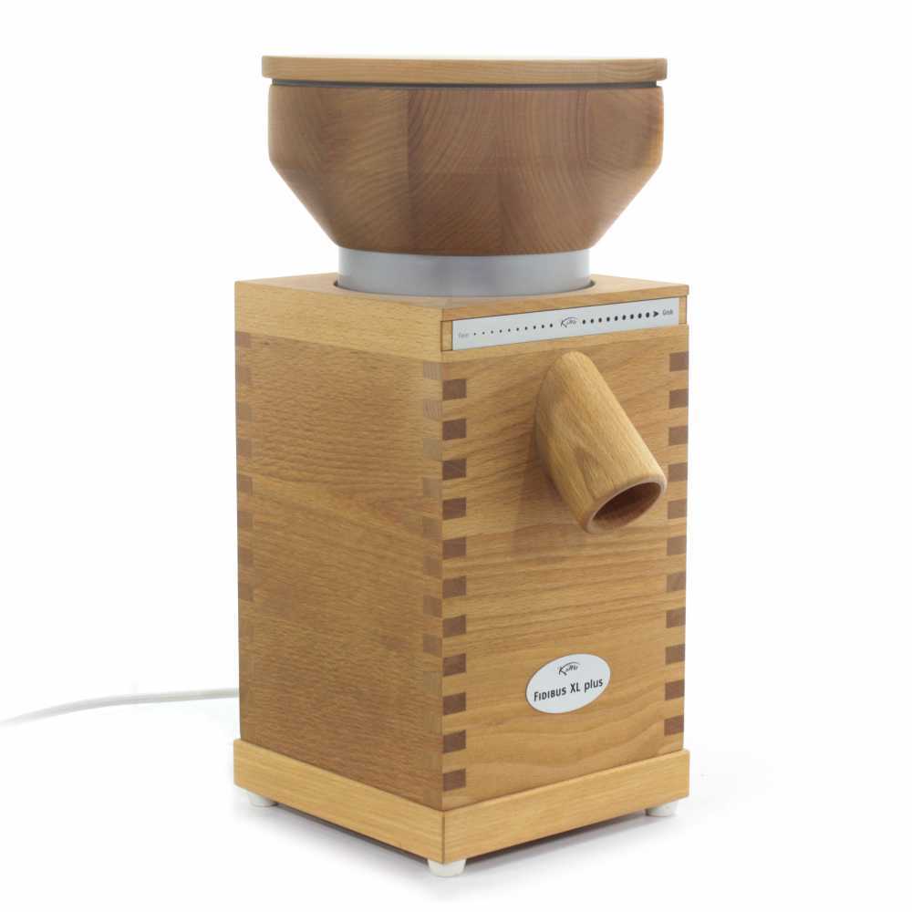 Komo Fidibus XL Plus Mulino per farina in faggio massiccio 600W Mulini a pietra per farina