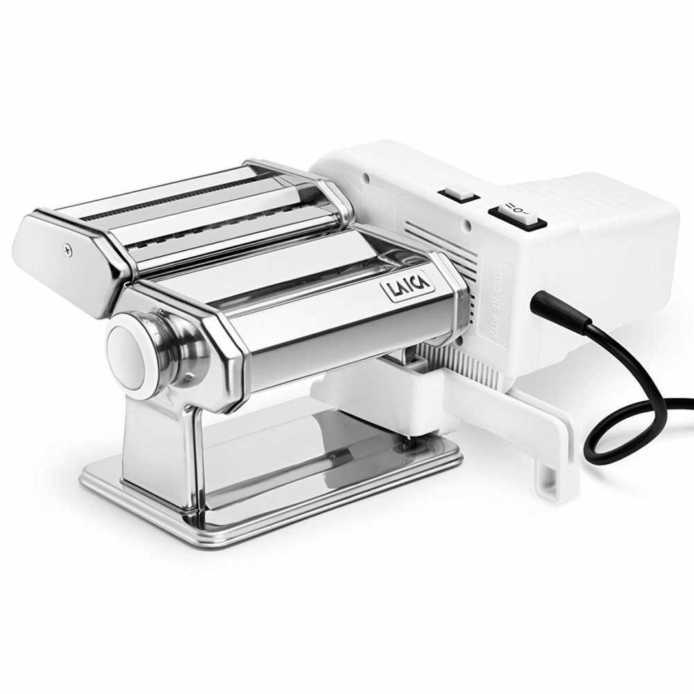 Macchina Per Pasta Elettrica 2-in-1: Stendi E Taglia In Casa! Spessore Regolabile Da 0,1 A 20 Mm, Rulli In Acciaio Inox, Motore Silenzioso, Ideale Per Pizza E Ravioli