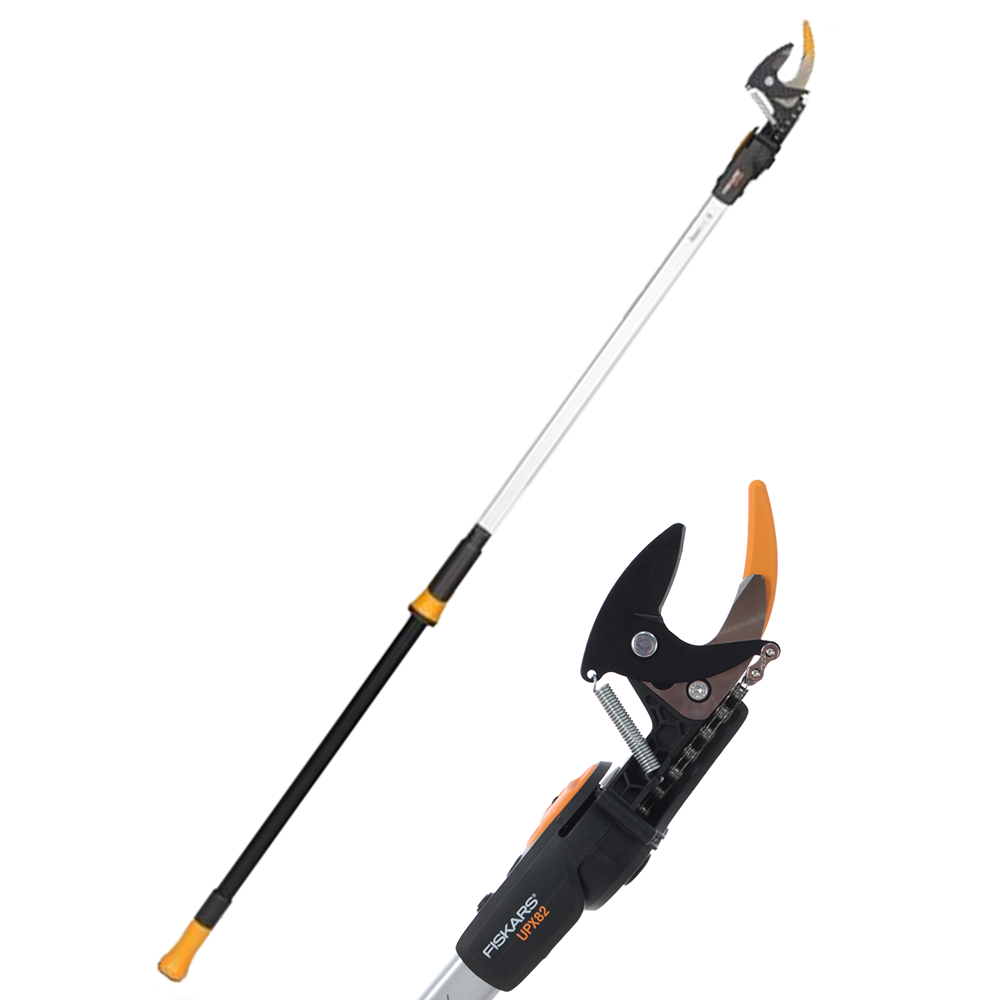 Fiskars UPX82 Forbicione da potatura professionale asta fissa 158cm Ø 32 mm svettatoio Forbicioni da potatura su asta di prolunga fissa
