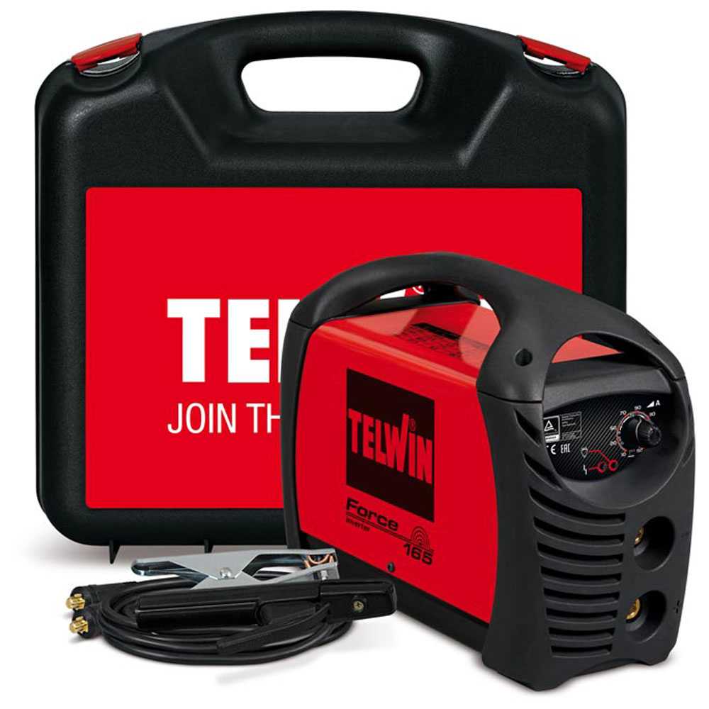 Telwin Saldatrice inverter a elettrodo Telwin Force 165 con valigetta corrente continua 