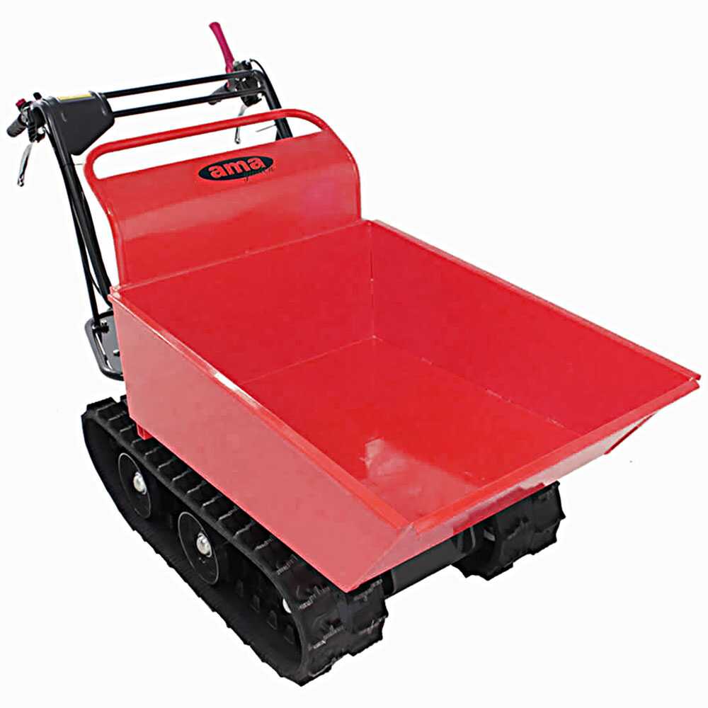 Ama TAG300TD Motocarriola cingolata cassone dumper ribaltabile 300Kg Motocarriole a benzina con cassone dumper