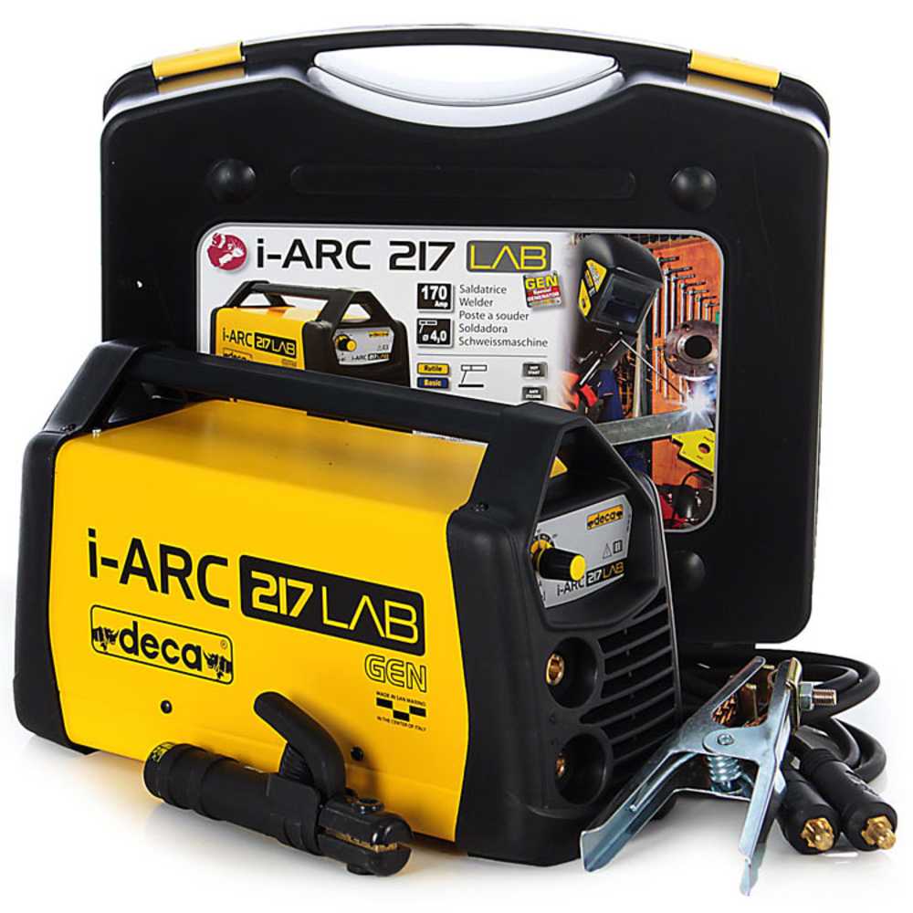 Saldatrice Inverter Deca 279880 Elettrodo E TIG Sil 417 - 170A - Completa Di Valigetta E Accessori